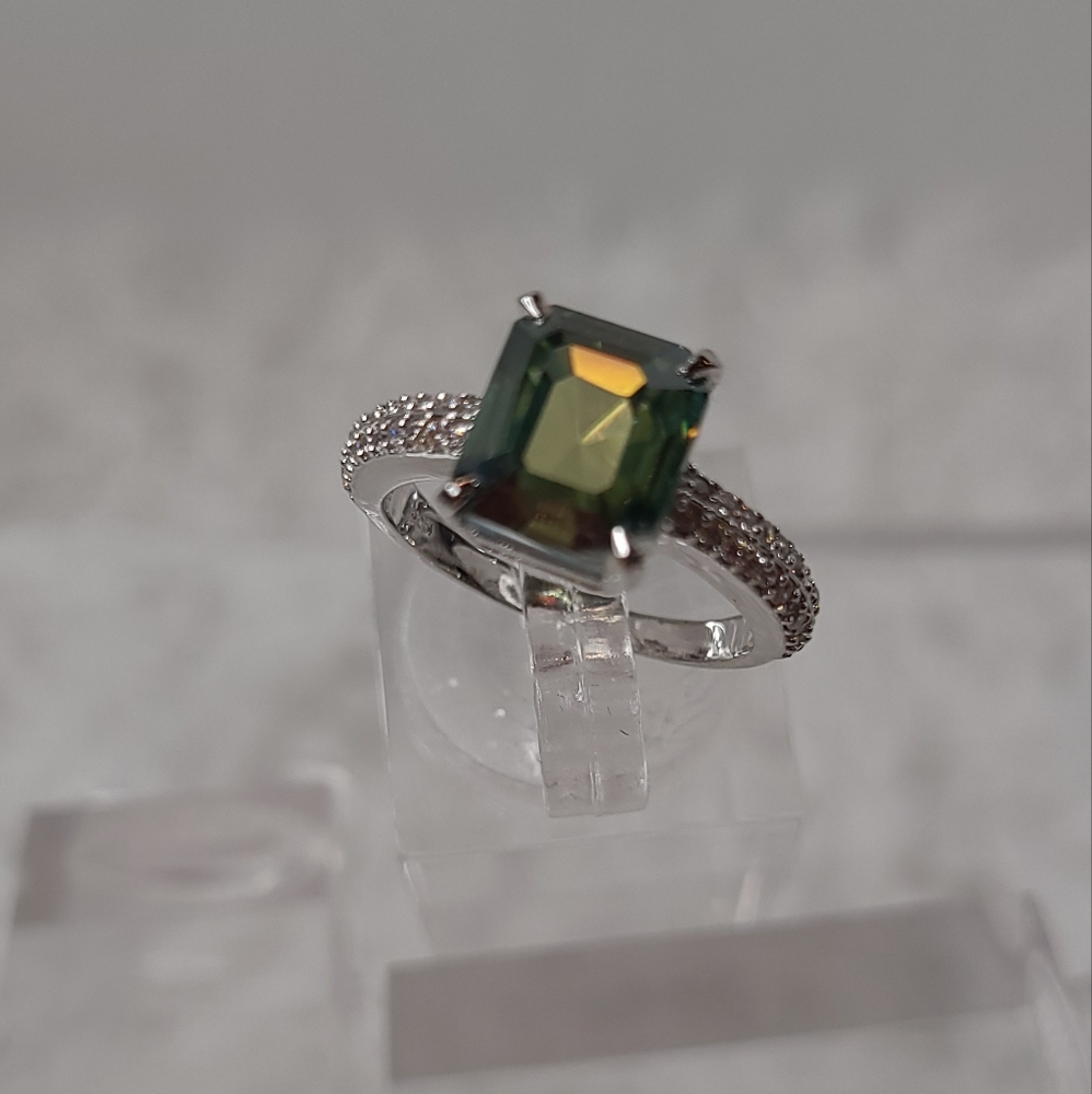 Moissanite 4.70 Carat Radiant cut Ring
